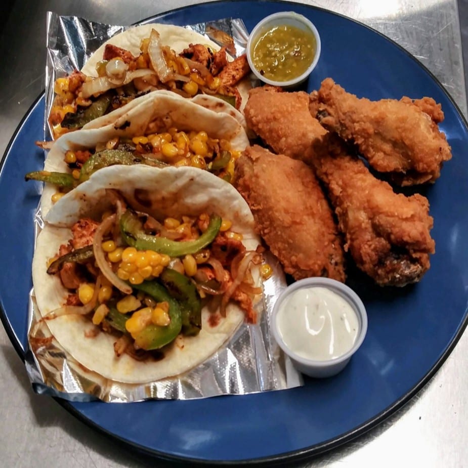 Cajun Chicken Tacos.