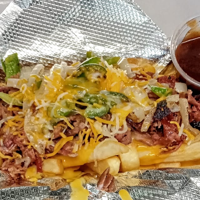 Brisket or Pulled Pork Fries.